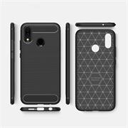TPU Hülle für Huawei P20 Lite Handy Schutzhülle Carbon Optik Schutz Case
