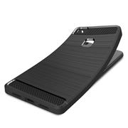 TPU Hülle für Huawei P9 Lite Handy Schutzhülle Carbon Optik Schutz Case