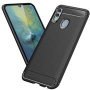 TPU Hülle für Huawei P Smart 2019 Handy Schutzhülle Carbon Optik Schutz Case
