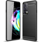 TPU Hülle für Motorola Edge 20 Handy Schutzhülle Carbon Optik Schutz Case