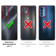 TPU Hülle für Motorola Edge 20 Handy Schutzhülle Carbon Optik Schutz Case