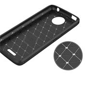 TPU Hülle für Motorola Moto C Plus Handy Schutzhülle Carbon Optik Schutz Case