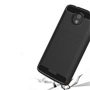 TPU Hülle für Motorola Moto C Handy Schutzhülle Carbon Optik Schutz Case