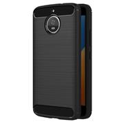 TPU Hülle für Motorola Moto E4 Plus Handy Schutzhülle Carbon Optik Schutz Case