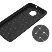TPU Hülle für Motorola Moto E4 Plus Handy Schutzhülle Carbon Optik Schutz Case