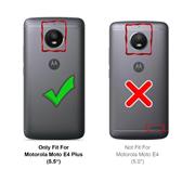 TPU Hülle für Motorola Moto E4 Plus Handy Schutzhülle Carbon Optik Schutz Case
