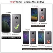TPU Hülle für Motorola Moto G5 Plus Handy Schutzhülle Carbon Optik Schutz Case