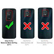 TPU Hülle für Motorola Moto G6 Play Handy Schutzhülle Carbon Optik Schutz Case