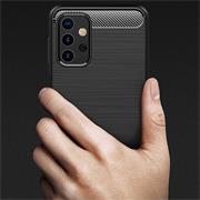 TPU Hülle für Samsung Galaxy A32 5G Handy Schutzhülle Carbon Optik Schutz Case
