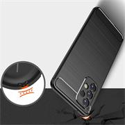TPU Hülle für Samsung Galaxy A33 5G Handy Schutzhülle Carbon Optik Schutz Case