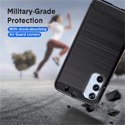TPU Hülle für Samsung Galaxy A34 5G Handy Schutzhülle Carbon Optik Schutz Case