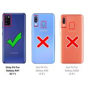 TPU Hülle für Samsung Galaxy A41 Handy Schutzhülle Carbon Optik Schutz Case