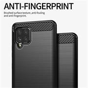 TPU Hülle für Samsung Galaxy A42 5G Handy Schutzhülle Carbon Optik Schutz Case