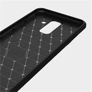 TPU Hülle für Samsung Galaxy A6 Plus Handy Schutzhülle Carbon Optik Schutz Case