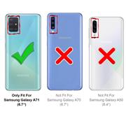 TPU Hülle für Samsung Galaxy A71 Handy Schutzhülle Carbon Optik Schutz Case