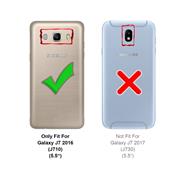 TPU Hülle für Samsung Galaxy J7 2016 Handy Schutzhülle Carbon Optik Schutz Case