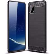 TPU Hülle für Samsung Galaxy Note 10 Lite Handy Schutzhülle Carbon Optik Schutz Case
