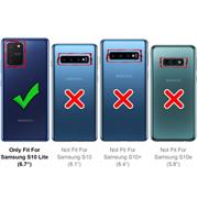 TPU Hülle für Samsung Galaxy S10 Lite Handy Schutzhülle Carbon Optik Schutz Case