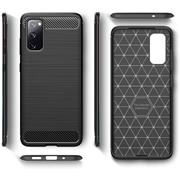 TPU Hülle für Samsung Galaxy S20 FE Handy Schutzhülle Carbon Optik Schutz Case