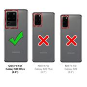 TPU Hülle für Samsung Galaxy S20 Ultra Handy Schutzhülle Carbon Optik Schutz Case