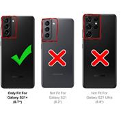 TPU Hülle für Samsung Galaxy S21 Plus Handy Schutzhülle Carbon Optik Schutz Case