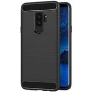 TPU Hülle für Samsung Galaxy S9 Plus Handy Schutzhülle Carbon Optik Schutz Case