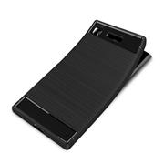 TPU Hülle für Sony Xperia XZ1 Compact Handy Schutzhülle Carbon Optik Schutz Case