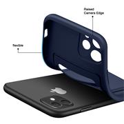 Silikon Handyhülle für Apple iPhone 11 Hülle mit Kartenfach Slim Wallet Case
