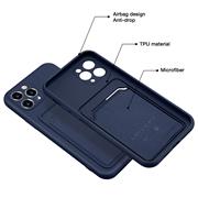 Silikon Handyhülle für Apple iPhone 11 Pro Hülle mit Kartenfach Slim Wallet Case
