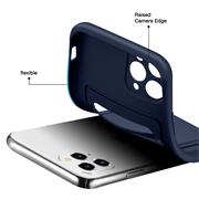 Silikon Handyhülle für Apple iPhone 11 Pro Hülle mit Kartenfach Slim Wallet Case