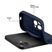 Silikon Handyhülle für Apple iPhone 13 Pro Hülle mit Kartenfach Slim Wallet Case