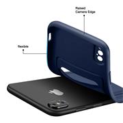 Silikon Handyhülle für Apple iPhone X / XS Hülle mit Kartenfach Slim Wallet Case