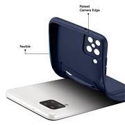 Silikon Handyhülle für Samsung Galaxy A12 / M12 Hülle mit Kartenfach Slim Wallet Case