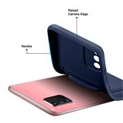Silikon Handyhülle für Samsung Galaxy A41 Hülle mit Kartenfach Slim Wallet Case