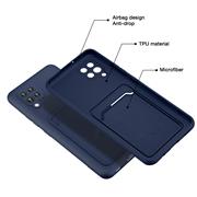 Silikon Handyhülle für Samsung Galaxy A42 5G Hülle mit Kartenfach Slim Wallet Case