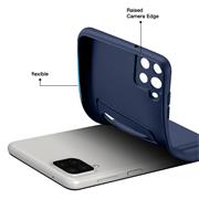 Silikon Handyhülle für Samsung Galaxy A42 5G Hülle mit Kartenfach Slim Wallet Case