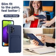 Silikon Handyhülle für Samsung Galaxy A53 5G Hülle mit Kartenfach Slim Wallet Case