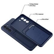 Silikon Handyhülle für Samsung Galaxy S21 FE Hülle mit Kartenfach Slim Wallet Case