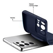 Silikon Handyhülle für Samsung Galaxy S21 Ultra Hülle mit Kartenfach Slim Wallet Case