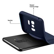 Silikon Handyhülle für Samsung Galaxy S9 Plus Hülle mit Kartenfach Slim Wallet Case
