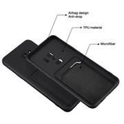Silikon Handyhülle für Samsung Galaxy S9 Hülle mit Kartenfach Slim Wallet Case