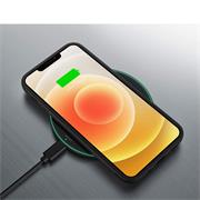 Silikon Hülle für Apple iPhone 12 Mini (5.4 Zoll) Schutzhülle Matt Schwarz Backcover Handy Case