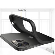Silikon Hülle für Apple iPhone 12 Pro Max (6.7 Zoll) Schutzhülle Matt Schwarz Backcover Handy Case