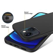Silikon Hülle für Apple iPhone 13 Mini Schutzhülle Matt Schwarz Backcover Handy Case