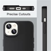 Silikon Hülle für Apple iPhone 14 Plus Schutzhülle Matt Schwarz Backcover Handy Case