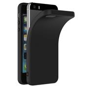 Silikon Hülle für Apple iPhone 5 5S SE Schutzhülle Matt Schwarz Backcover Handy Case