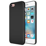 Silikon Hülle für Apple iPhone 6 Plus / 6s Plus Schutzhülle Matt Schwarz Backcover Handy Case