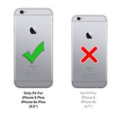 Silikon Hülle für Apple iPhone 6 Plus / 6s Plus Schutzhülle Matt Schwarz Backcover Handy Case