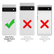 Silikon Hülle für Google Pixel 6 Schutzhülle Matt Schwarz Backcover Handy Case