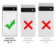 Silikon Hülle für Google Pixel 6a Schutzhülle Matt Schwarz Backcover Handy Case